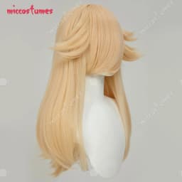 【Ready for Ship】Miccostumes Women's Cosplay Wig Princess Golden Wig for Halloween