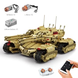 MOULD KING 20011 Technical Car Toys The MOC-59688 APP&RC Motorized Mammoth Tank Model Building Blocks Bricks Kids Christmas Gift