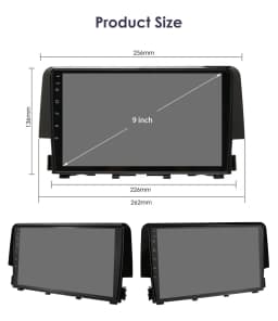 Hizpo Android 13 Stereo For Honda Civic 10th 2016 2017 2018 2019 2020 Car Radio Multimedia Video Player GPS Carplay Head Unit BT