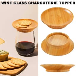 4pcs Charcuterie Board Wine Toppers Wine Glass Appetizer Decorative Topper Coasters Wine Glass Topper Covers For Wedding Party