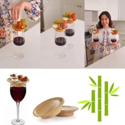 4pcs Charcuterie Board Wine Toppers Wine Glass Appetizer Decorative Topper Coasters Wine Glass Topper Covers For Wedding Party