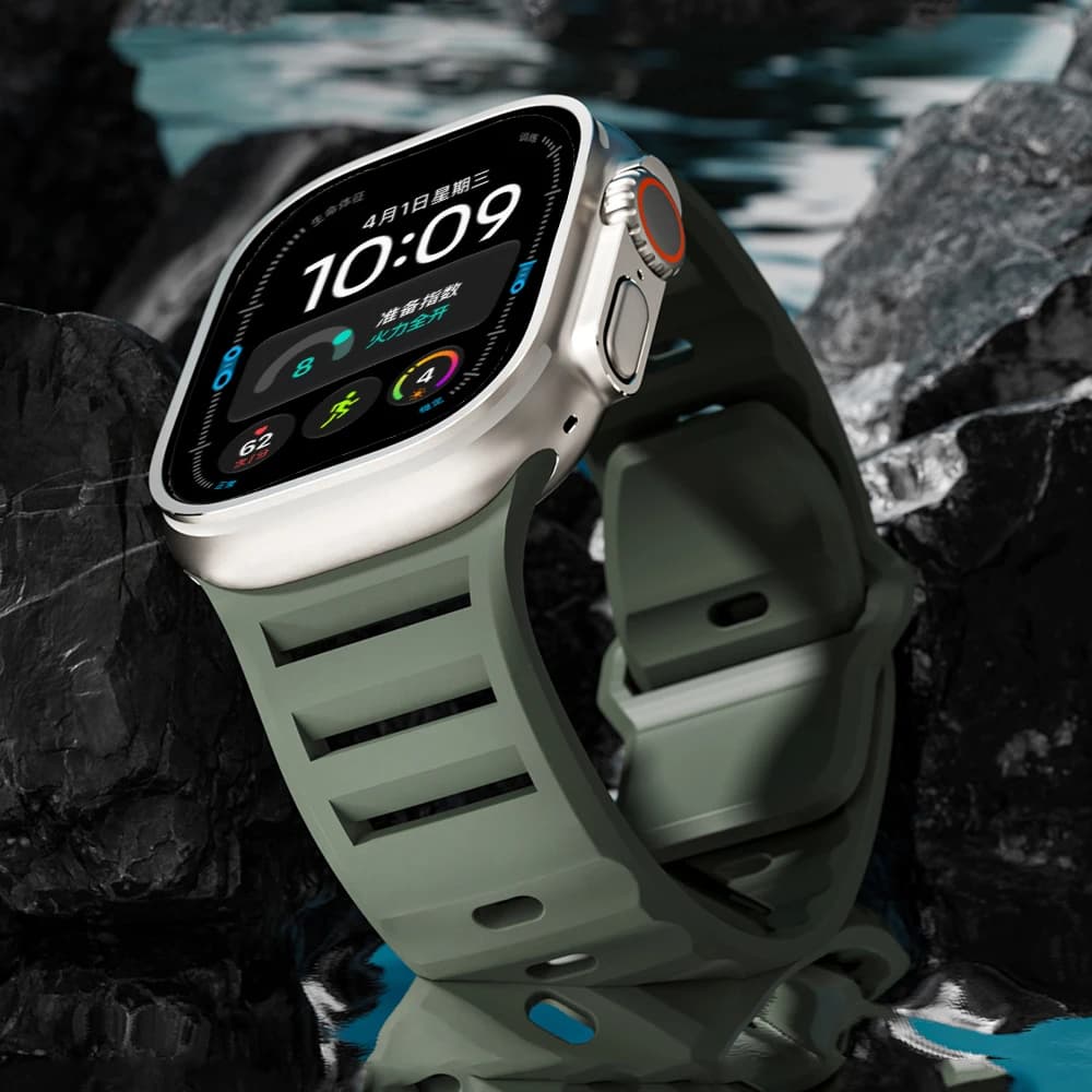 Sport Silicone Strap for Apple Watch Ultra 4 Band 49mm Smartwatch Correa Bracelet iWatch Series 12 8 7 6 SE Bands 45mm 44mm 42mm