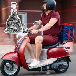 Lucky Bell For Bikers Skull Vintage Guard Bell Stylish Dragon Lucky Bell Novelty Dangling Decoration For Cars Keys Backpacks