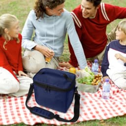 1pc Camping picnic bag 600D Oxford cloth insulation bag crossbody cold and hot lunch bag camping insulation moisturizing bag