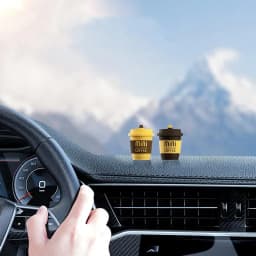 Vent Clip Air Freshener 2 Pieces Aromatherapy Coffee Cup Air Outlet Clip For Air Freshening Long-Lasting Cute Air Outlet Perfume