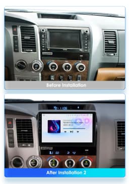 4G LTE Octa Core Android 14 Car Multimedia Player GPS Navigation Support Carplay for Toyota Tundra 2007-2013 Sequoia 2008-2017
