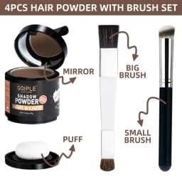 Hairline Shadow Powder for Eyebrows Beard Line Quick Cover Grey Hair Root Cover Up Concealer for Lace Wig Forehead Makeup
