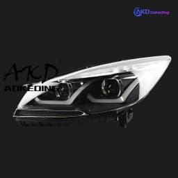 AKD Head Lamp for Ford Kuga Escape LED Headlight 2013-2016 Headlights Kuga Escape DRL Turn Signal High Beam Angel Eye Projector