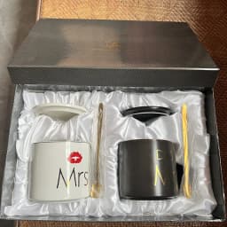 1Pc 450ml Ceramic Couple Mug Bone Water Cup Ceramic Mug Wedding Gift Valentine's Day Gift Christmas Gift Coffee Mug