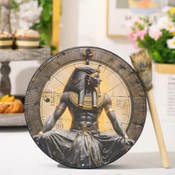 Shamanic Drum Creative Handmade Frame Drum Fashionable 10 Inch Egyptian Pharaoh Moon Goddess Drum Hand Drum with Drum Stick for