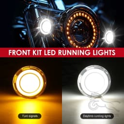 2" Bullet Style Rear Blinker Lamp Red Smoke Lens Cover LED Turn Signal Light For Harley Sportster Tri Glide Touring Road King