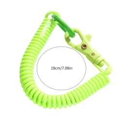 Coil Lanyard Retractable Coil Keychain Spiral Coil Lanyard Long Anti Lost Key Chain Holder For Bungee Lanyard Flexible