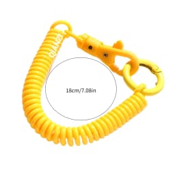 Coil Lanyard Retractable Coil Keychain Spiral Coil Lanyard Long Anti Lost Key Chain Holder For Bungee Lanyard Flexible