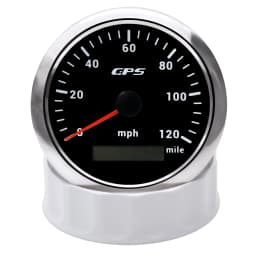 HD 85MM GPS Speedometer Odometer Gauge 0-120MPH With GPS Sensor for Marine Auto Boat Truck 7 Colors Backlight 12V/24V Car Gauges