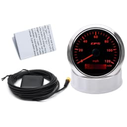 HD 85MM GPS Speedometer Odometer Gauge 0-120MPH With GPS Sensor for Marine Auto Boat Truck 7 Colors Backlight 12V/24V Car Gauges