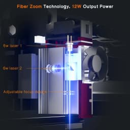 NEJE A40640 Laser Module Metel Nozzle CARVING AND CUTTING - 2 X BEAM - 12W OUTPUT - WIDELY APPLIED