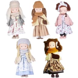 Soft Baby Dolls Handmade First Baby Doll Stuffed Baby Girl Dolls Plush Doll Toy First Baby Doll Plush Rag Doll For Kids