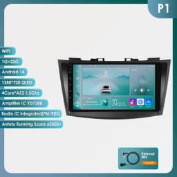 Hizpo Car Radio Multimedia Player For Suzuki Swift 4 2011 2012 2013 2014 2015 Octa Core Android Auto GPS Navigation Stereo DSP