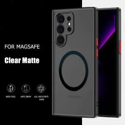 Case For Samsung Galaxy S23 S22 S21 Ultra Plus 5G Shockproof Back Cover Luxury Armor Matte For Magsafe Magnetic Wireless Charge