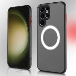 Case For Samsung Galaxy S23 S22 S21 Ultra Plus 5G Shockproof Back Cover Luxury Armor Matte For Magsafe Magnetic Wireless Charge