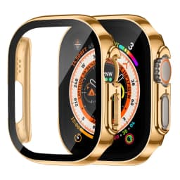 Screen Protector for Apple Watch Case Ultra 49mm accessories Straight Edge Cover glass iWatch serie 8 SE 7 4 45mm 41mm 44mm 40mm