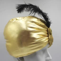 Unisex Turban Hat Sultan Aladdin Arab Vintage Headwear Novelty Arabian Costume Accessory with Feather Gem for Adults Teens