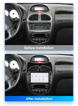 2Din Carplay Android Auto Car radio For PEUGEOT 206 206CC 206SW 2000-2008 Multimedia GPS 2din autoradio No DVD Octa Core 7862