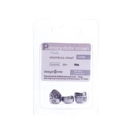 Easyinsmile Dental Crown Kids Primary Molar Ionomer Refill Stainless Steel Upper/Lower Left/Right Teeth 1st/2nd Crowns Cements