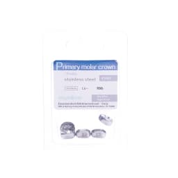 Easyinsmile Dental Crown Kids Primary Molar Ionomer Refill Stainless Steel Upper/Lower Left/Right Teeth 1st/2nd Crowns Cements