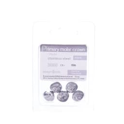 Easyinsmile Dental Crown Kids Primary Molar Ionomer Refill Stainless Steel Upper/Lower Left/Right Teeth 1st/2nd Crowns Cements