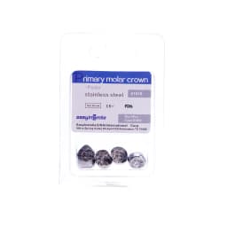 Easyinsmile Dental Crown Kids Primary Molar Ionomer Refill Stainless Steel Upper/Lower Left/Right Teeth 1st/2nd Crowns Cements