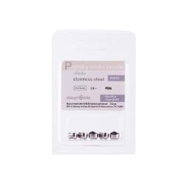 Easyinsmile Dental Crown Kids Primary Molar Ionomer Refill Stainless Steel Upper/Lower Left/Right Teeth 1st/2nd Crowns Cements