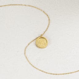 Patience Token | Arabic Calligraphy Stainless Steel Minimalist Jewelry 18k Gold Plated Pendant Ramadan Muslim Gift For Women