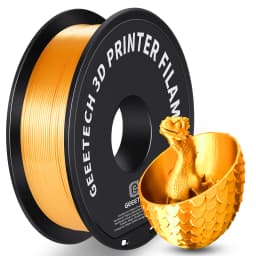 GEEETECH 3D Silk PLA Filament 1kg 1.75mm Spool Wire for 3D Printer Material, Safety, Vacuum Packaging, Special Color, Bubble Fre