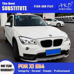 AKD Head Lamp for BMW X1 LED Headlight 2010-2015 Headlights E84 DRL Turn Signal High Beam Angel Eye Projector Lens