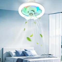 Smart Ceiling Fan Fans With Lights Remote Control Bedroom Decor Ventilator Lamp Silent