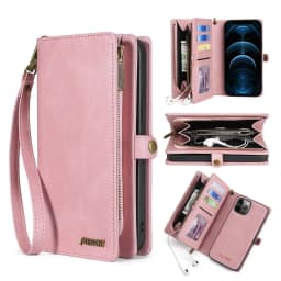 Wallet PU Leather Phone Case Cover For iPhone 16 15 Pro Max iPhone 16 15 Plus with Card Slots Zipper Wallet Design Phone Cover