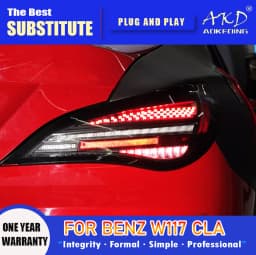 AKD Tail Lamp for BENZ W117 CLA LED Tail Light 2013-2019 CLA180 CLA220 CLA260 Rear Fog Brake Turn Signal Automotive Accessories