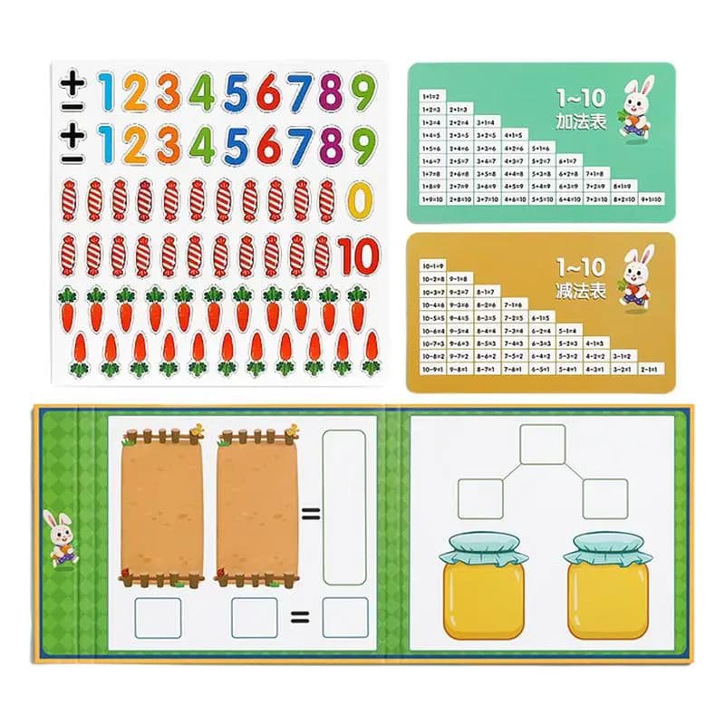 Magnetic Math Counting Math Games for Kids Kindergarten Math Activity Set Math Teaching Toys for Kids Kindergarten Preschool