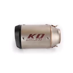 Universal 51MM Motorcycle Bike Exhaust Muffler Pipe Silencer Without DB Killer Stainless Steel/Matte Real Carbon Fiber Black