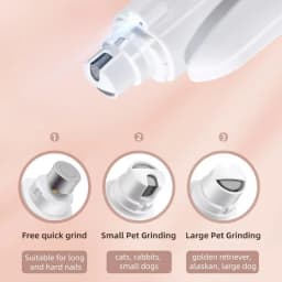 Electric Pet Nail Trimmer Rechargeable Electric Nail Trimmer For Cats Quiet Pet Nail Grinder & Nail Trimmer With LED Light For
