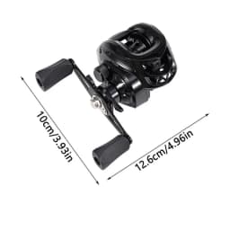 Metal Fishing Reel Black Metal Fishing Reel Lightweight Fishing Accessories User Friendly Fishing Reel For Fishing Enthusiast