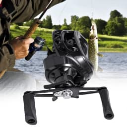 Metal Fishing Reel Black Metal Fishing Reel Lightweight Fishing Accessories User Friendly Fishing Reel For Fishing Enthusiast