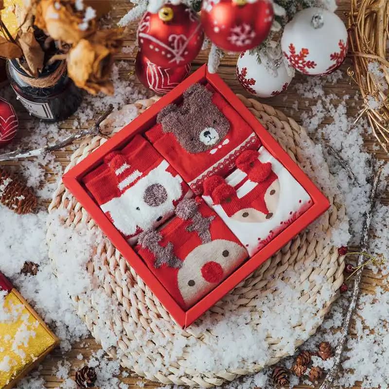 Cotton Christmas Sport Socks Christmas Decoration For Home Christmas Ornament Xmas Gifts Navidad Natal 2025 Decor Socks New Year