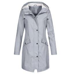 Women Waterproof Zipper Rain Jacket Solid Color Ladies Outdoor Mountaineering Lightweight Raincoats Plus Size XS-3XL