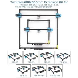 400x420mm 600x600mm Engraving Area Expansion Kit For Laser Engraving Machine Upgrade TTS-25 TTS-55 TTS-10 CNC Wood Engraver