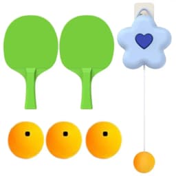 Table Tennis Trainer For Kids Hanging Pingpong Balls Training Device Portable Table Tennis Exerciser Self Workout Set For Kids