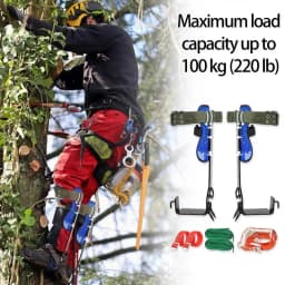 Tree Climbing Gear Kit Pole Climbing Spikes Tree Work Tools Climbing Equipment With Non-Slip Pedal For Outdoor Activities Fruit