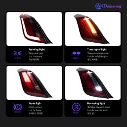 Car Lights for Jaguar XJ XJL LED Tail Light 2010-2016 XJ Rear Stop Lamp Brake Signal DRL Reverse Automotive Accessories
