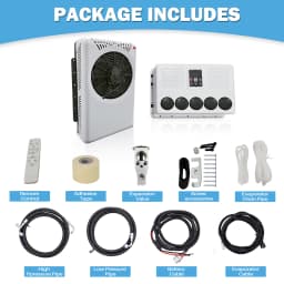 Treeligo Car Cooling 12V Air Conditioner 12000btu 24V Electrical Split Air AC Unit For RV Truck Tractors Van Motorhome Camper
